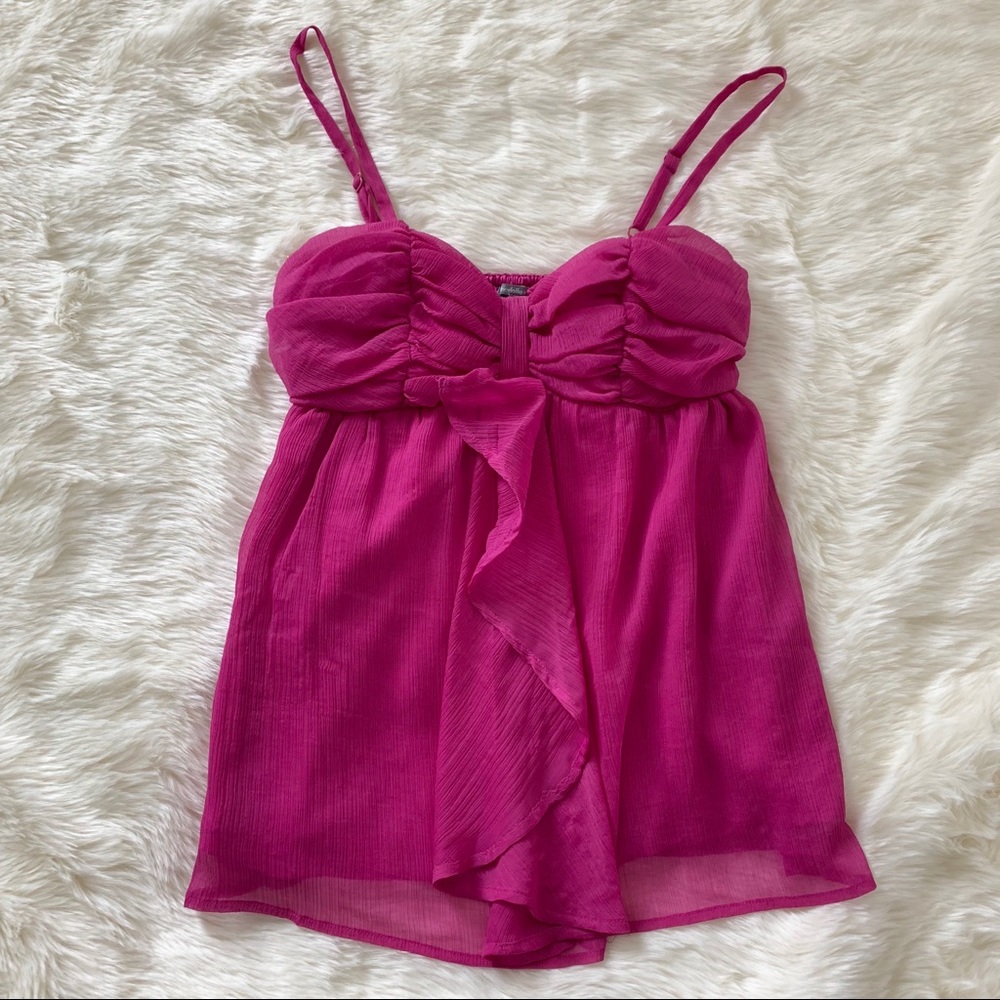 Charlotte Russe chiffon tank top